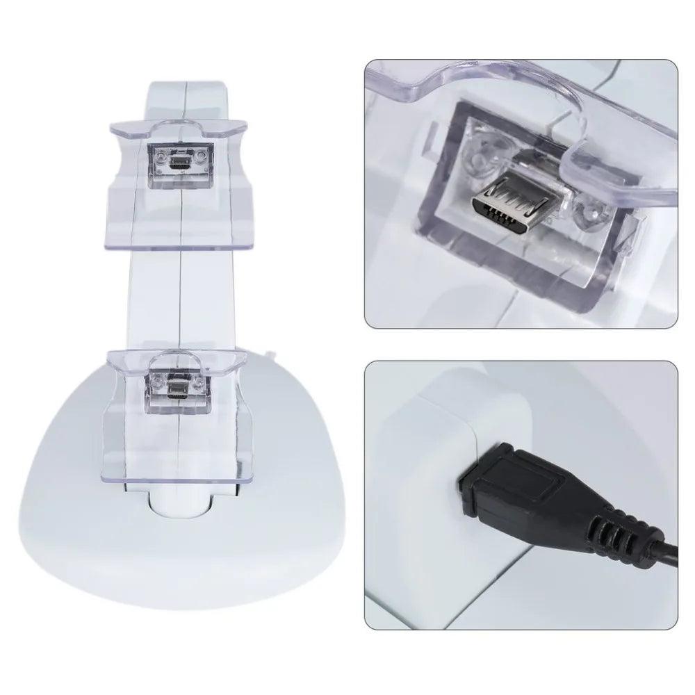 USB LED Light Dual Controller Charging Dock Station Charger for Microsoft for Xbox One Controllers Game Accessories With Cable