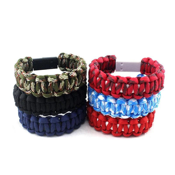 USB Cable Bracelet Charging Sync Data Cable Cord