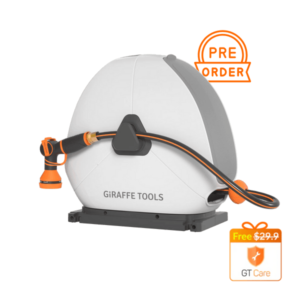Ground-Mounted Retractable Hose Reel 82ft-130ft