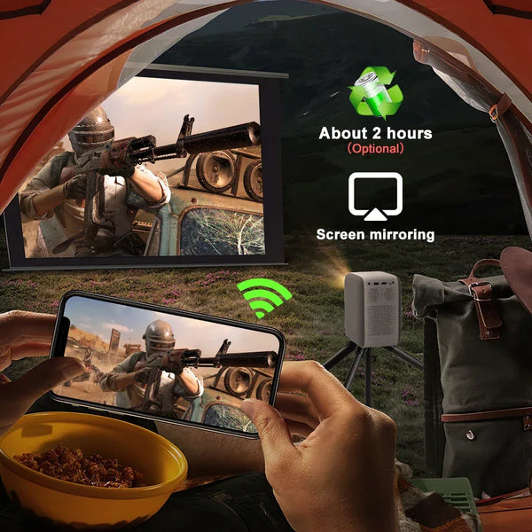 Original Touyinger H6 LED Android Projector Full HD 1080P Outdoor projectors WIFI Portable Beamer MINI TV Led Home Theater - Gifts for You 'n Me