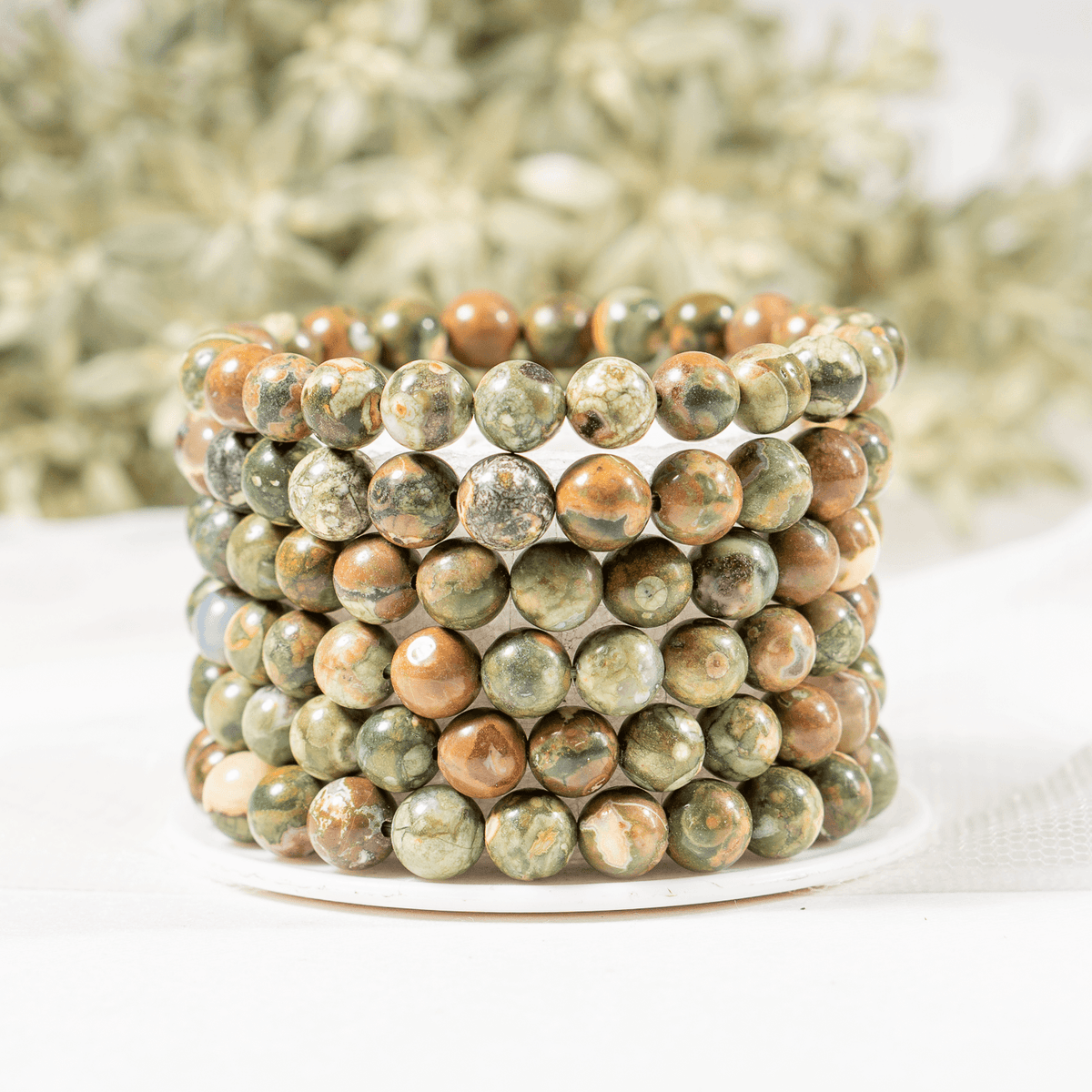 Unakite Bracelet | Unakite Stone Bracelet (Vision and Inner Peace).