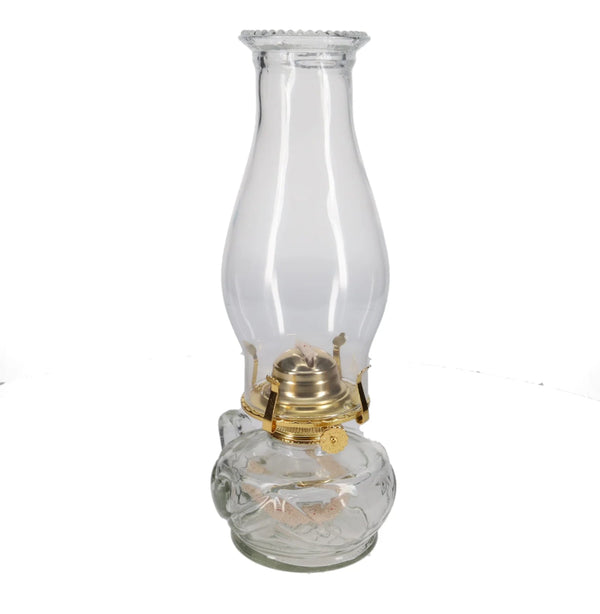 Clear United Hearts Finger Lamp with Brass Plated Hardware