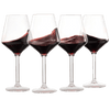 European Style Unbreakable Stemmed Crystal Wine Glasses, | Set of 4 | 100% US Tritan Drinkware, 18 oz Acrylic Dishwasher Safe Clear Color Shatterproof BPA-free plastic, Reusable, All Purpose Glassware