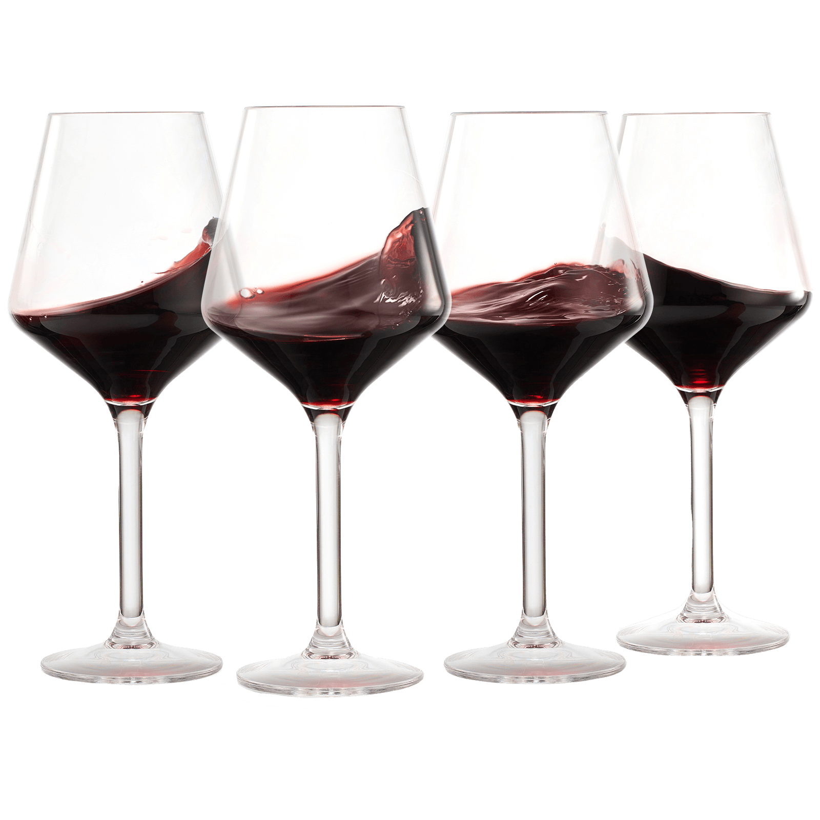 European Style Unbreakable Stemmed Crystal Wine Glasses, | Set of 4 | 100% US Tritan Drinkware, 18 oz Acrylic Dishwasher Safe Clear Color Shatterproof BPA-free plastic, Reusable, All Purpose Glassware