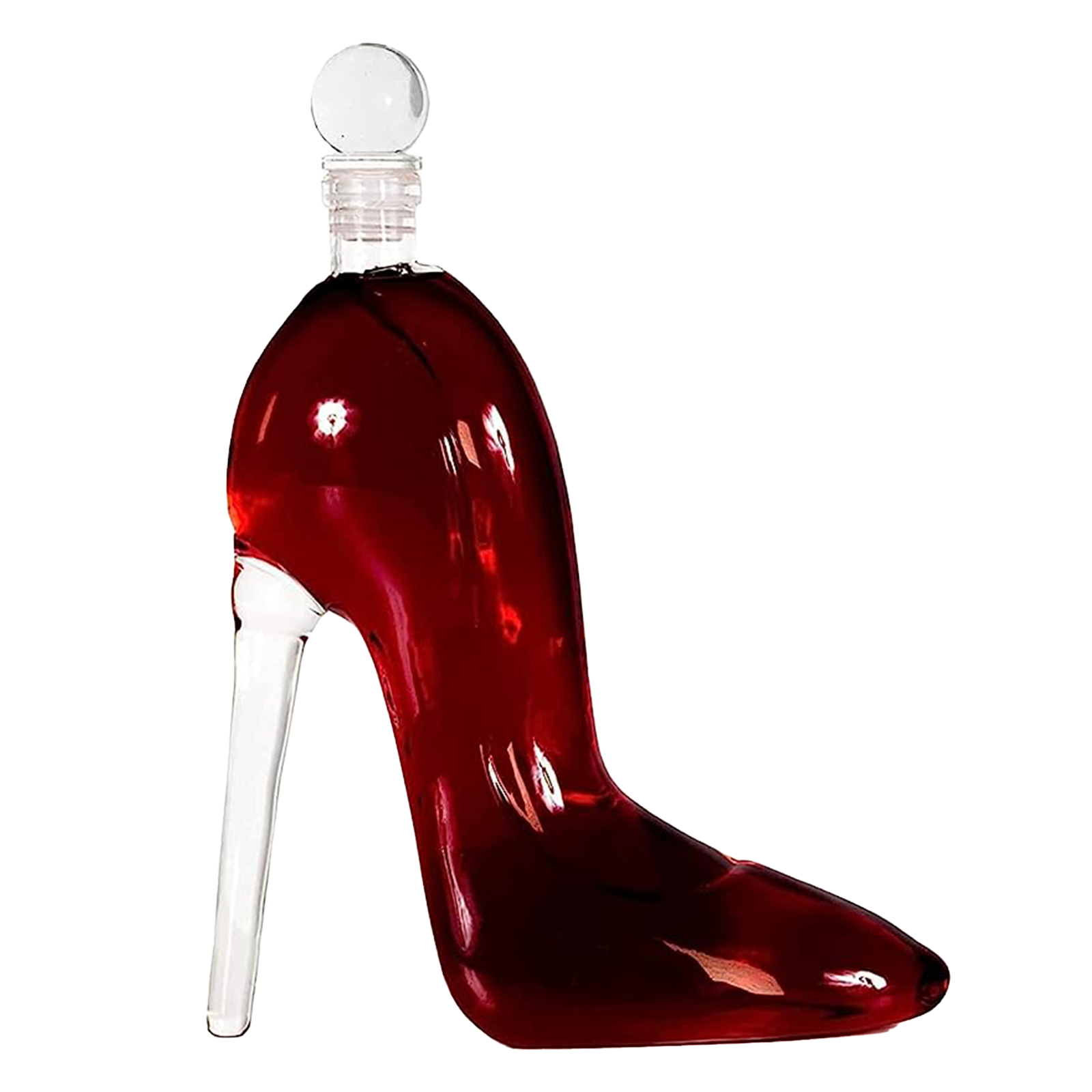 Heel Stiletto High Heels Shape Decanter Whiskey and Wine Decanter with Stopper - Handcrafted High Heel Decanter for Wine Liquor Rum Bourbon Tequila, Elegant Decanter Gifts for Women - Copyright Design