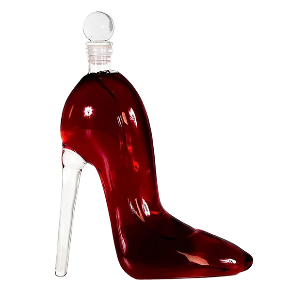 Heel Stiletto High Heels Shape Decanter Whiskey and Wine Decanter with Stopper - Handcrafted High Heel Decanter for Wine Liquor Rum Bourbon Tequila, Elegant Decanter Gifts for Women - Copyright Design