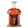 Diamond Decanter For Whiskey, Liquor, Scotch, Rum, Bourbon, Vodka, Tequila Decanter, The Wine Savant 750ml - Gifts For Men & Women Clear