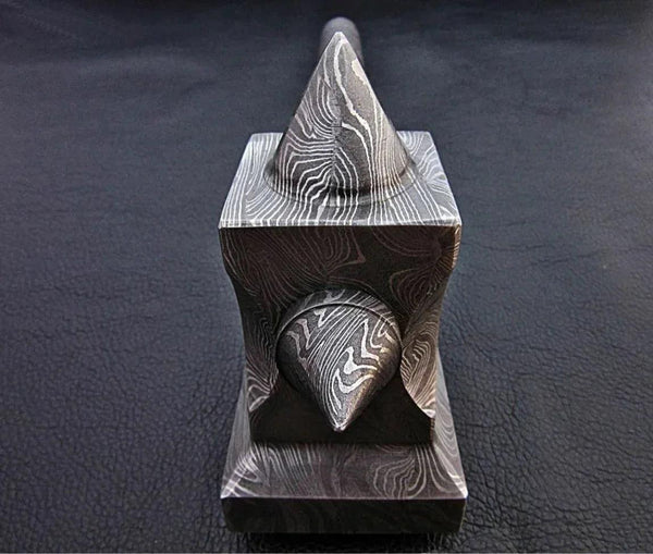 The Crusher Handmade Damascus Steel Hammer - Gifts for You 'n Me