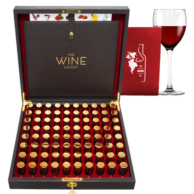 Sommelier Wine Aroma Kit - The Nosing Kit by The Wine Savant - Master Connoisseur Smelling Kit to Train Your Nose - 80 Fragrance Training Kit for Wine Lovers, Wine Game Gifts for Holiday, Him, Her