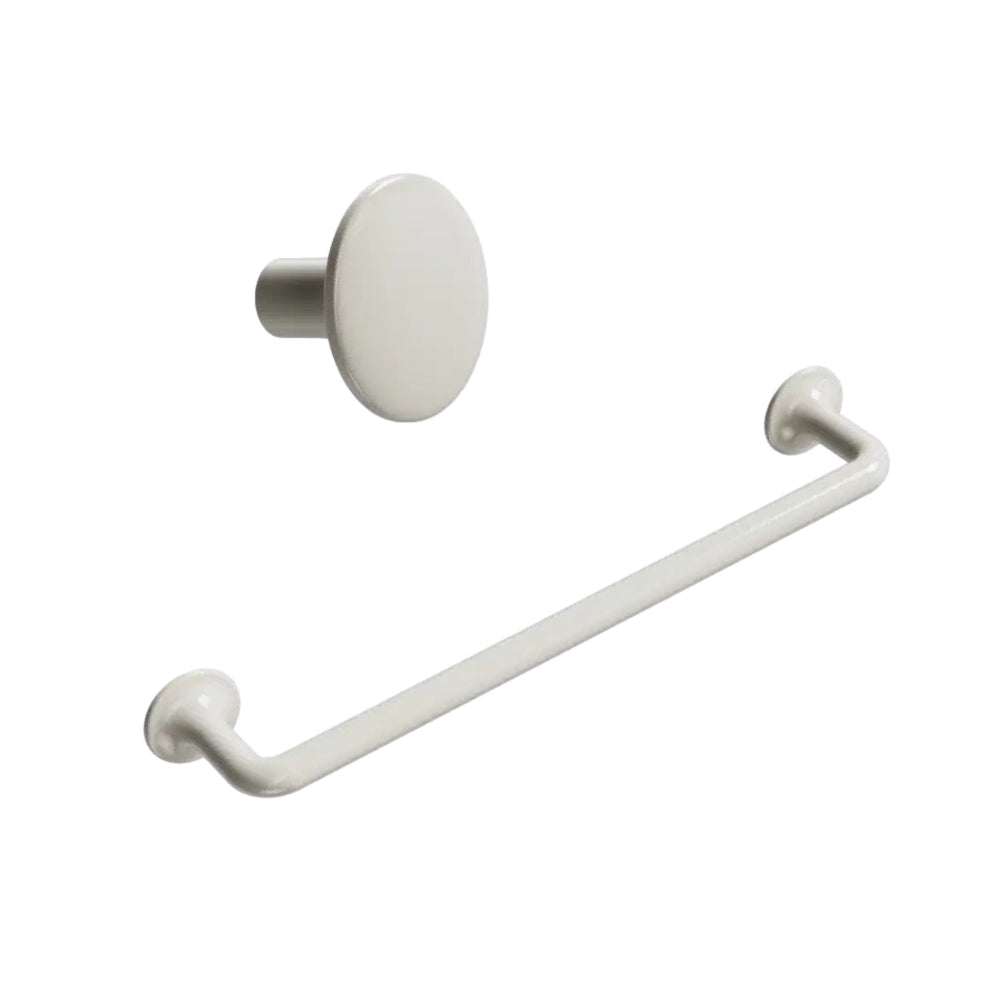 Tango Ivory Cabinet Knob and Handle