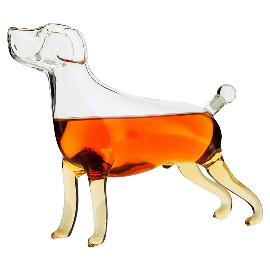 Dog Animal Wine & Whiskey Decanter The Wine Savant - Beautiful Profile of A Labrador Dog 500ml - Whiskey, Wine Scotch or Liquor Decanter