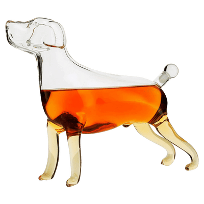 Dog Animal Wine & Whiskey Decanter The Wine Savant - Beautiful Profile of A Labrador Dog 500ml - Whiskey, Wine Scotch or Liquor Decanter