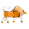 Bull The Wine Savant Charging Bull Heads Forward Animal Liquor Decanter Made For Bourbon, Whiskey, Scotch, Rum, or Tequila, Zodiac Shape Clear