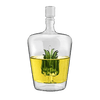 Tequila Decanter With Agave Plant, Glass Agave Decanter Perfect For Any Bar Or Tequila Party, 25 Ounce Bottle by The Wine Savant