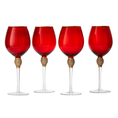 The Wine Savant Large Diamond Wine Glasses, 10
