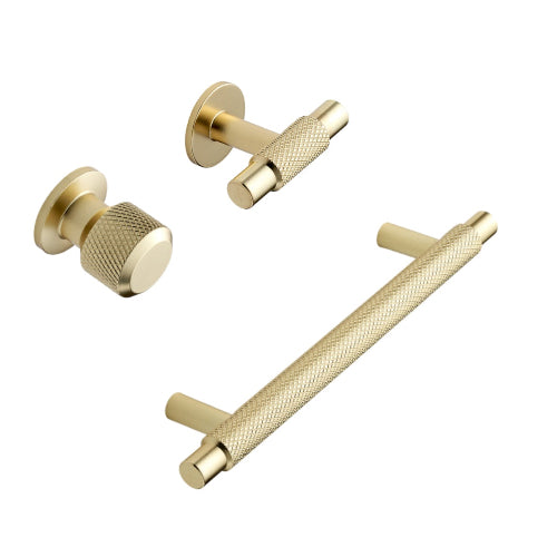 Knurled Brushed Gold 