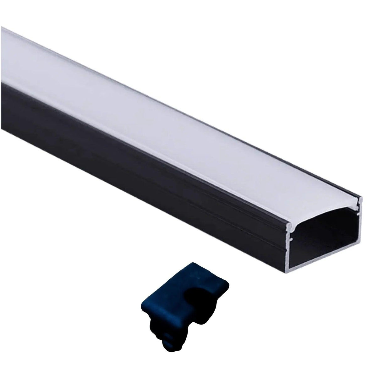 AP46M 8 ft Aluminum Channel Surface Mount 0.59″(W)  x 0.31″(H) for LED Strip Lights | 10 Pack