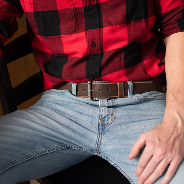 The Pinnacle Belt - Brown 100 % Premium Leather Belt