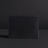 The Maverick Wallet - Black American Pebble Grain Bison Leather Wallet
