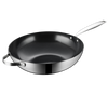 BE | LIVING Essential Series Stainless Steel Black Wok Pan Ø 32 cm