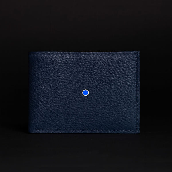 The Maverick Wallet - Black American Pebble Grain Bison Leather Wallet