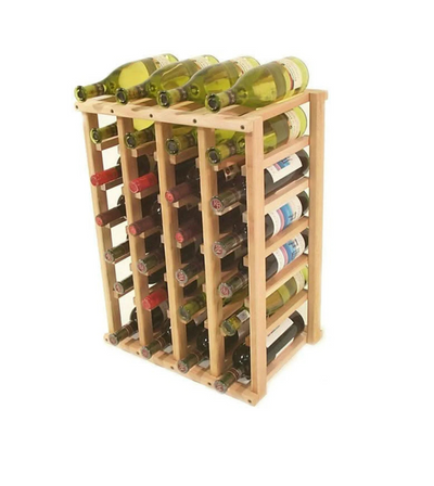Compact Solid Wood Wine Rack Perfect for Multi Bottle Display in Kitchen, Cellar, and Retail Spaces