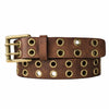 Brixton - Vintage Brown Double Grommet 100 % Full Grain Leather Belt