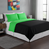 Tache Cotton Lime Green & Black Reversible Duvet Cover (DC32PC) - Twin