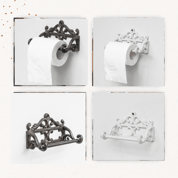 Cast Iron Toilet Paper Holder VagabondVintage