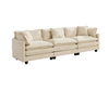 Cloud3 Seats  Sofa (Ottoman is not included)Chenille Fabric in Beige