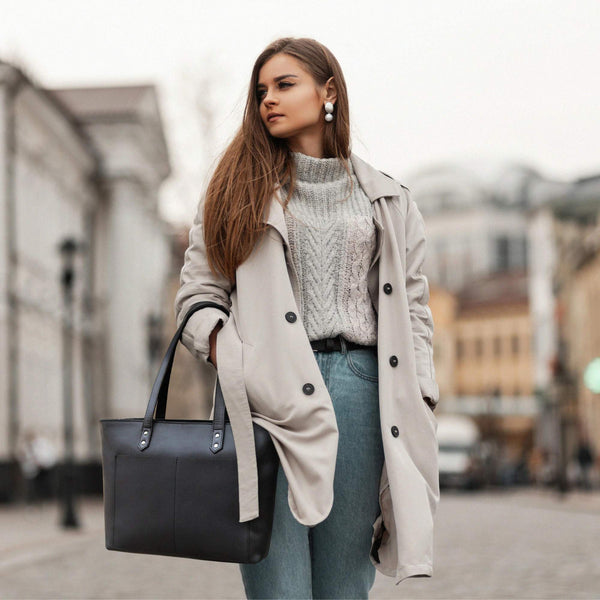 Classic Cognac Leather Tote Bag NAB Leather