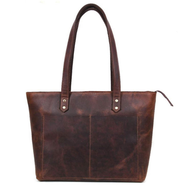 Classic Cognac Leather Tote Bag NAB Leather