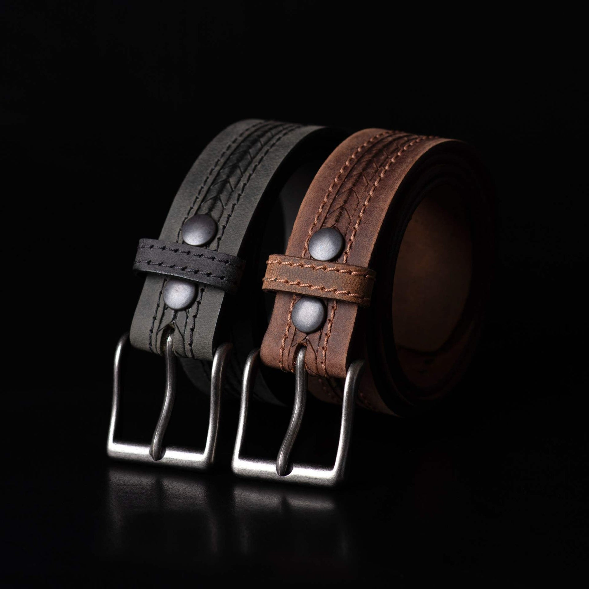 The Purpose Belts - 2 PC Gift Set NAB Leather