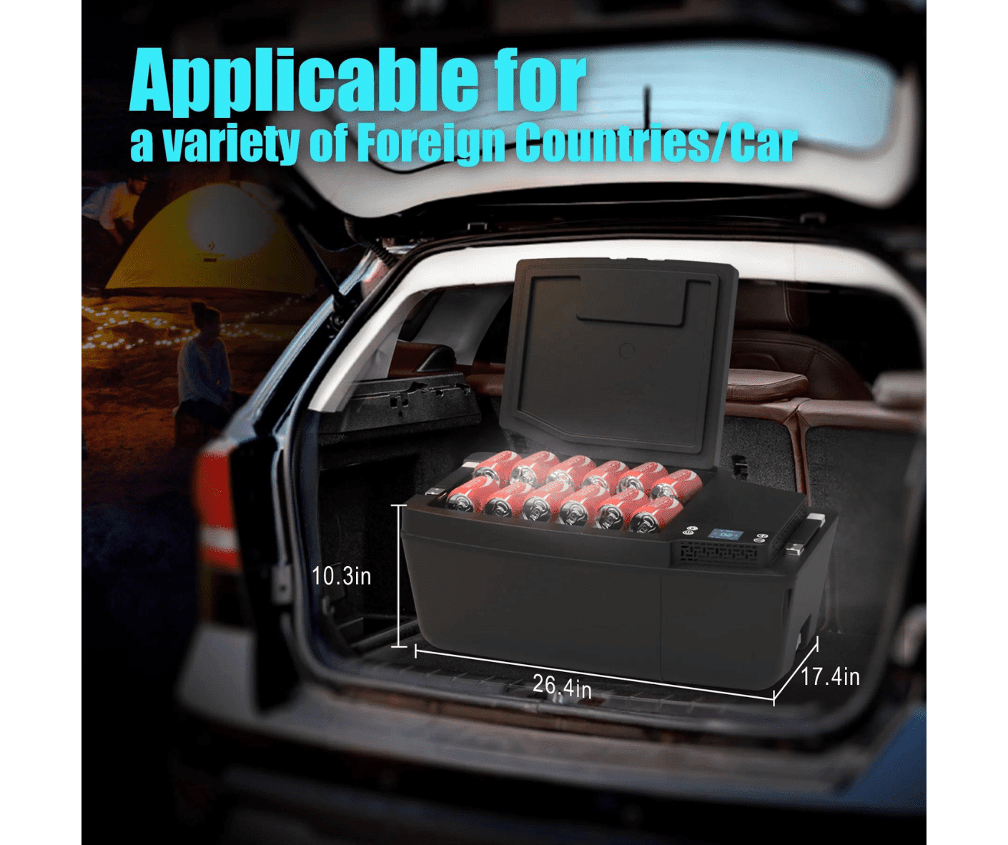 Acopower Portable Freezer 20L specially designed for Tesla Model 3