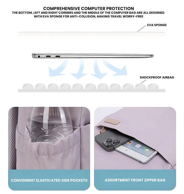 The Aerinox™ Supreme Backpack by Camel Mountain –  35L, Fits Up To 16