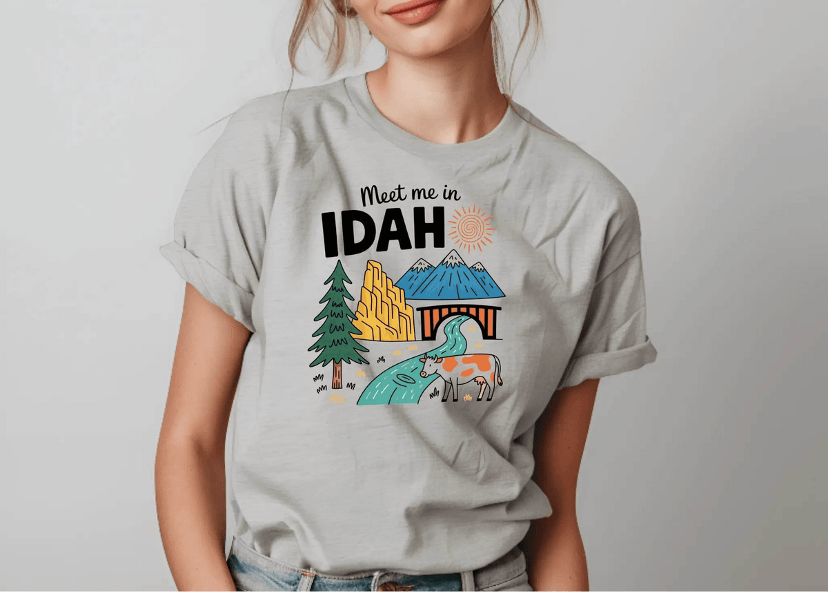 Meet Me in Idaho T-Shirt – Retro Adventure Graphic Tee