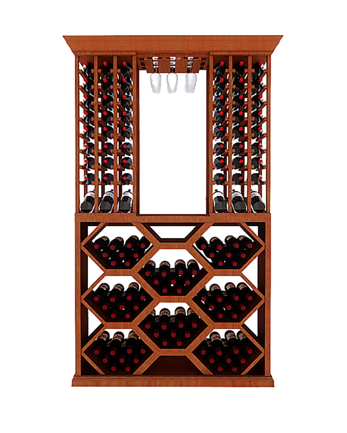 4 Foot Wine Cellar Storage System | 179 Bottle Capacity