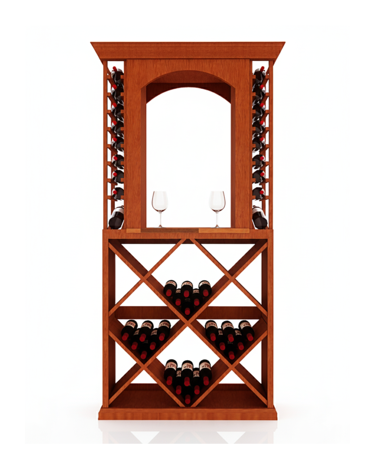 3 Foot Wine Cellar Storage System | 128 Bottle Capacity Wine Racks