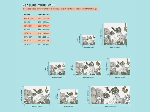 Safari Wonders Mural - Gifts for You 'n Me