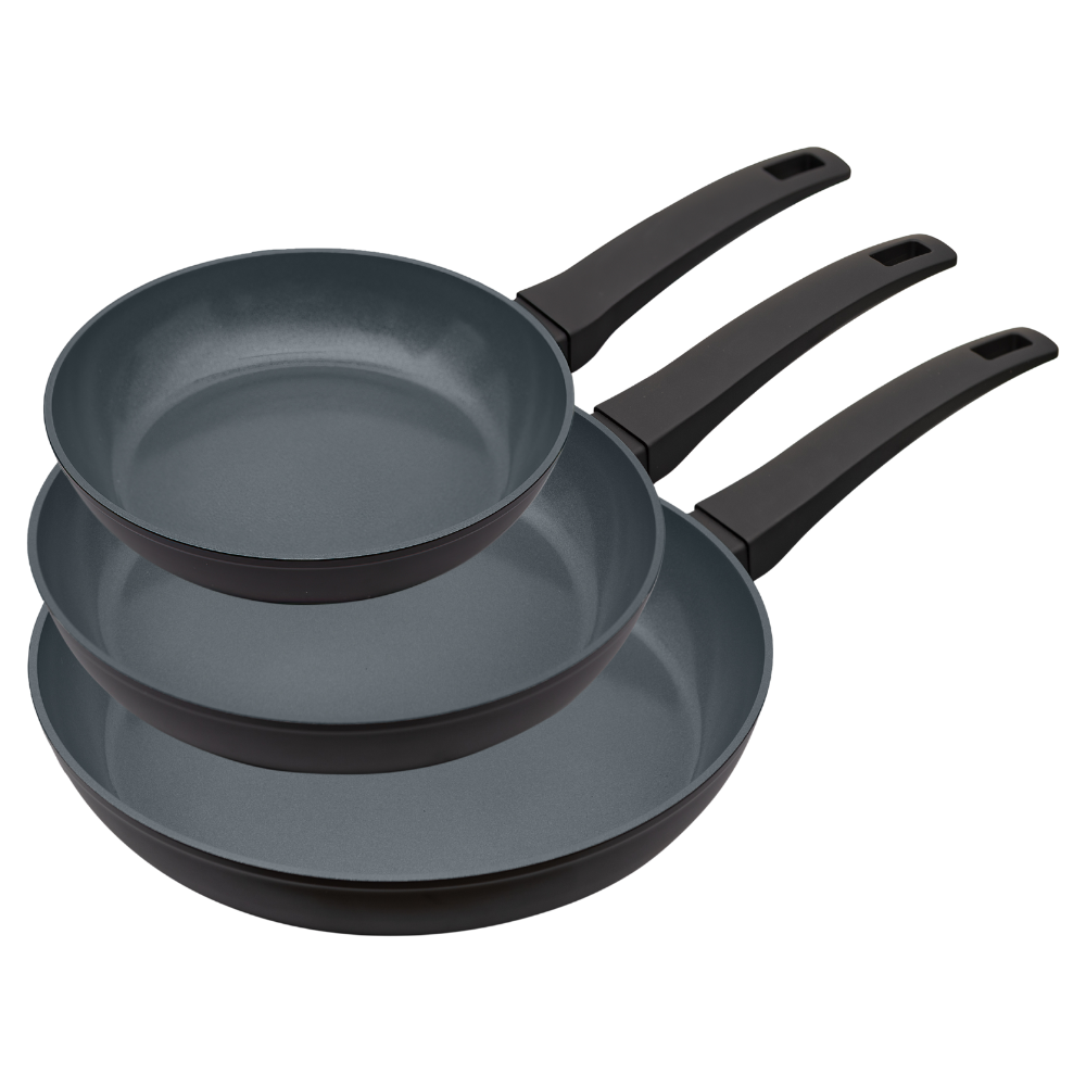 BE | LIVING Delight Series Frying Pan Set Black - 2 pieces, 3 pieces