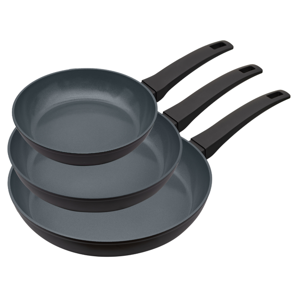BE | LIVING Delight Series Frying Pan Set Black - 2 pieces, 3 pieces