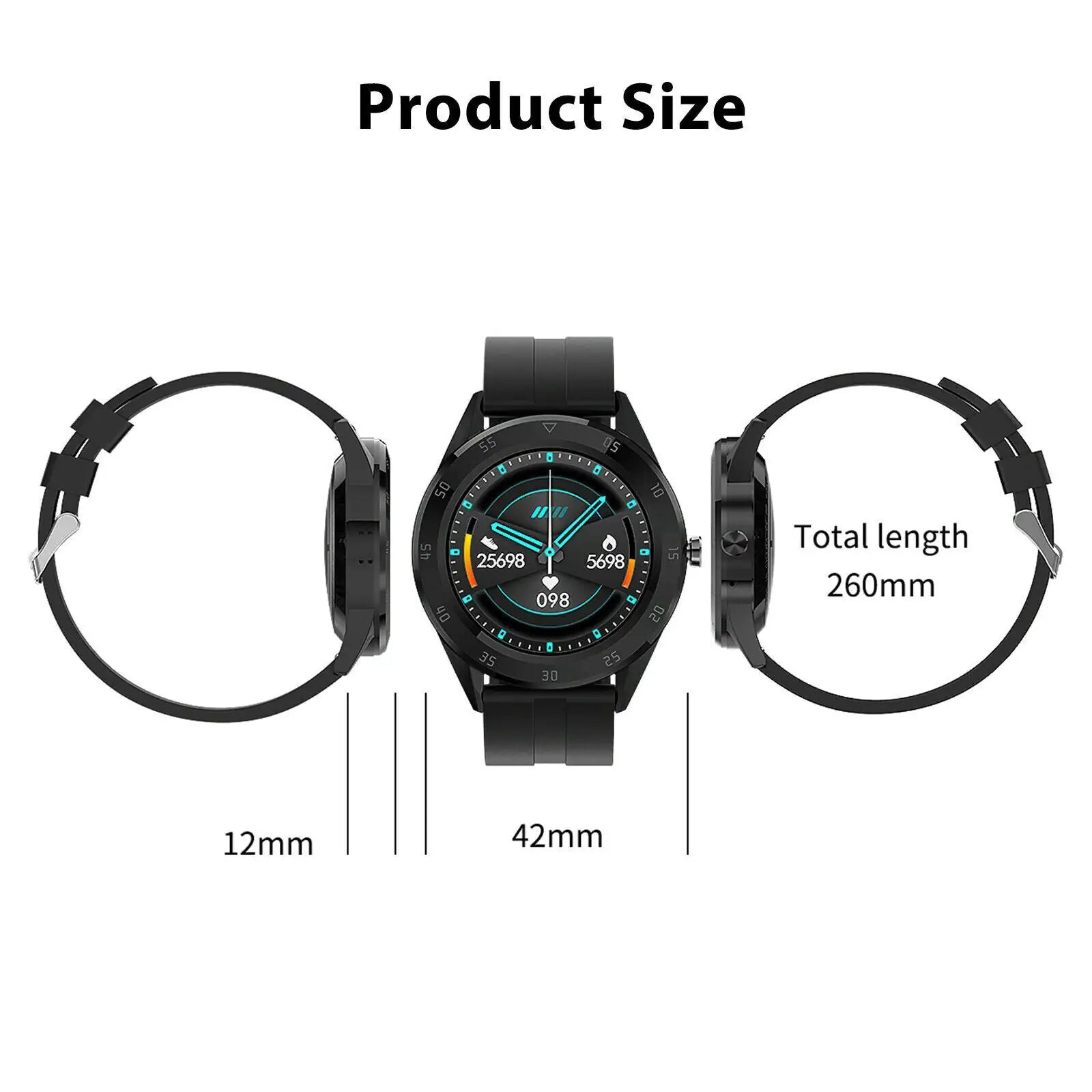 HeartSmart Waterproof Bluetooth Watch & Phone Mate