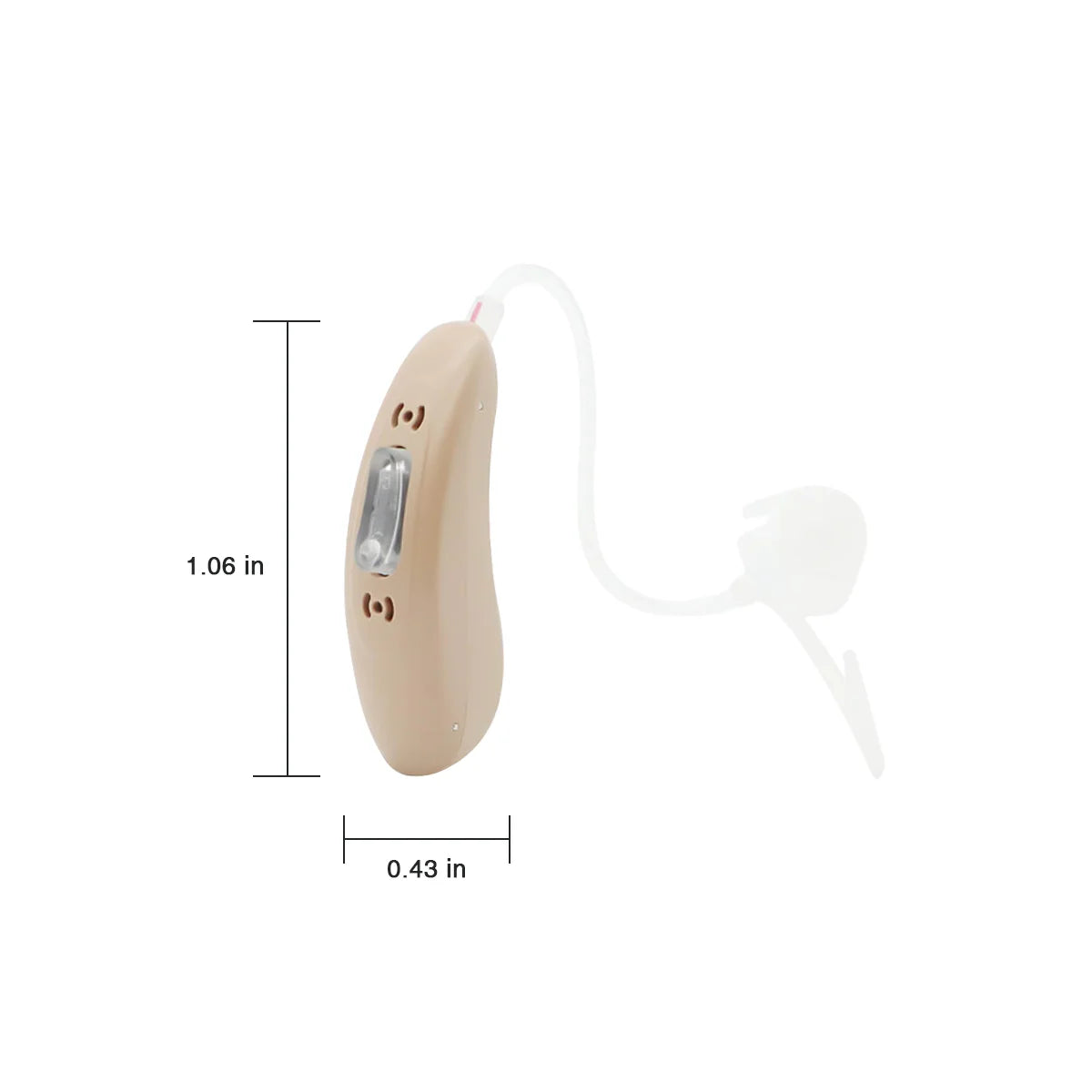 CHOSGO V402R Rechargeable Digital Hearing Aids | OTC FDA-Registered | Noise Cancelling (Pair)