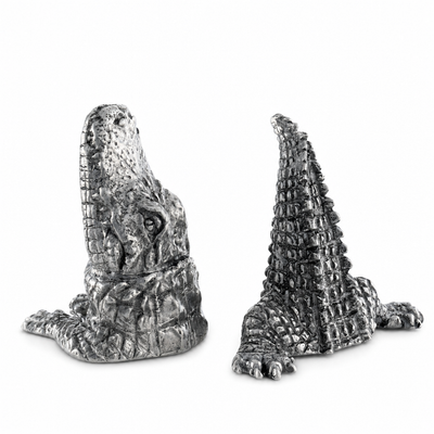 Pewter Alligator Salt & Pepper Set
