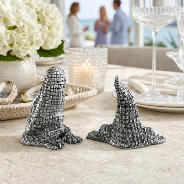Pewter Alligator Salt & Pepper Set