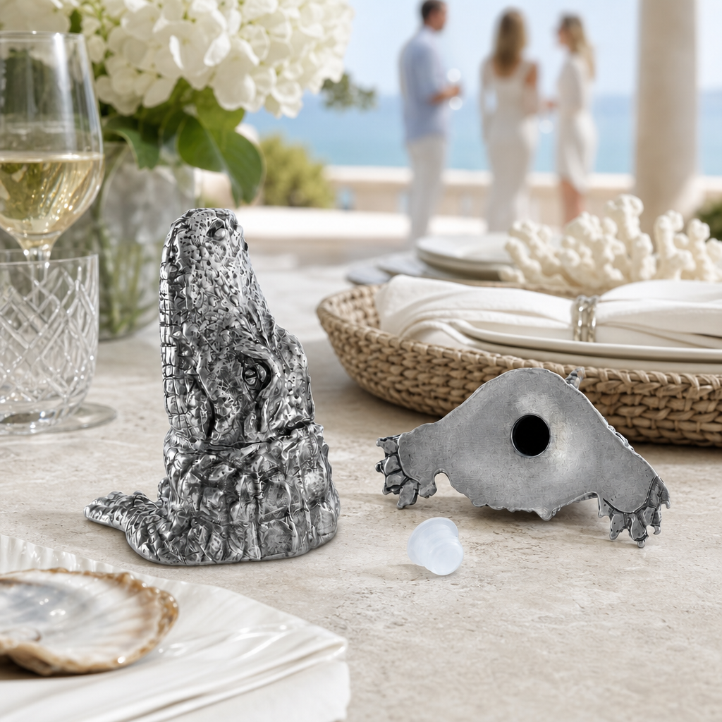 Pewter Alligator Salt & Pepper Set
