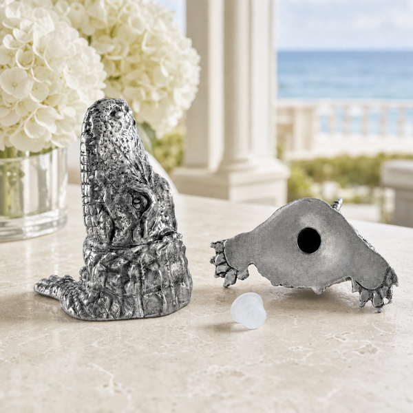 Pewter Alligator Salt & Pepper Set