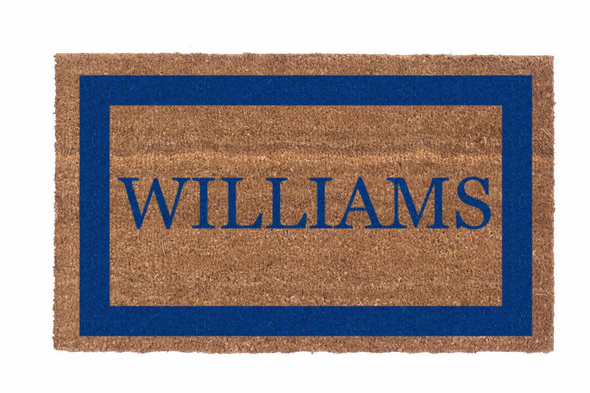 Single Border Personalized Doormats