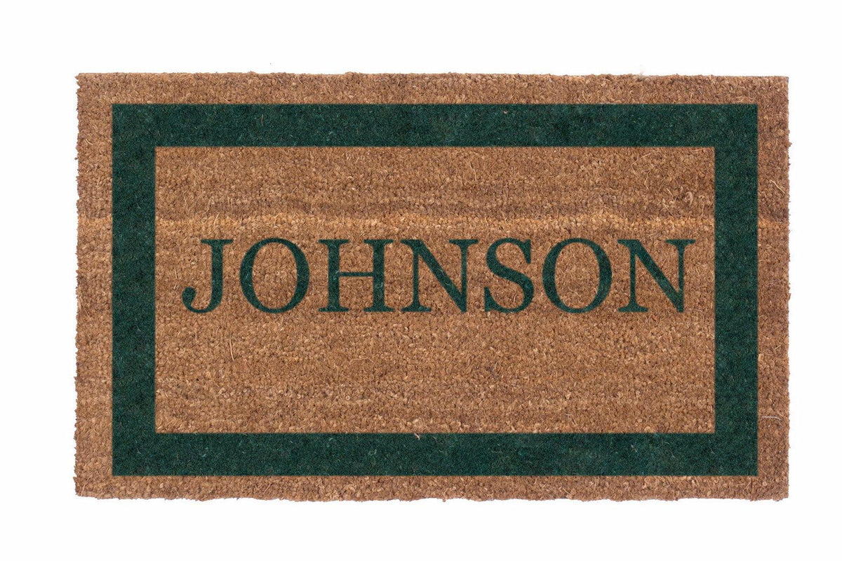 Single Border Personalized Doormats