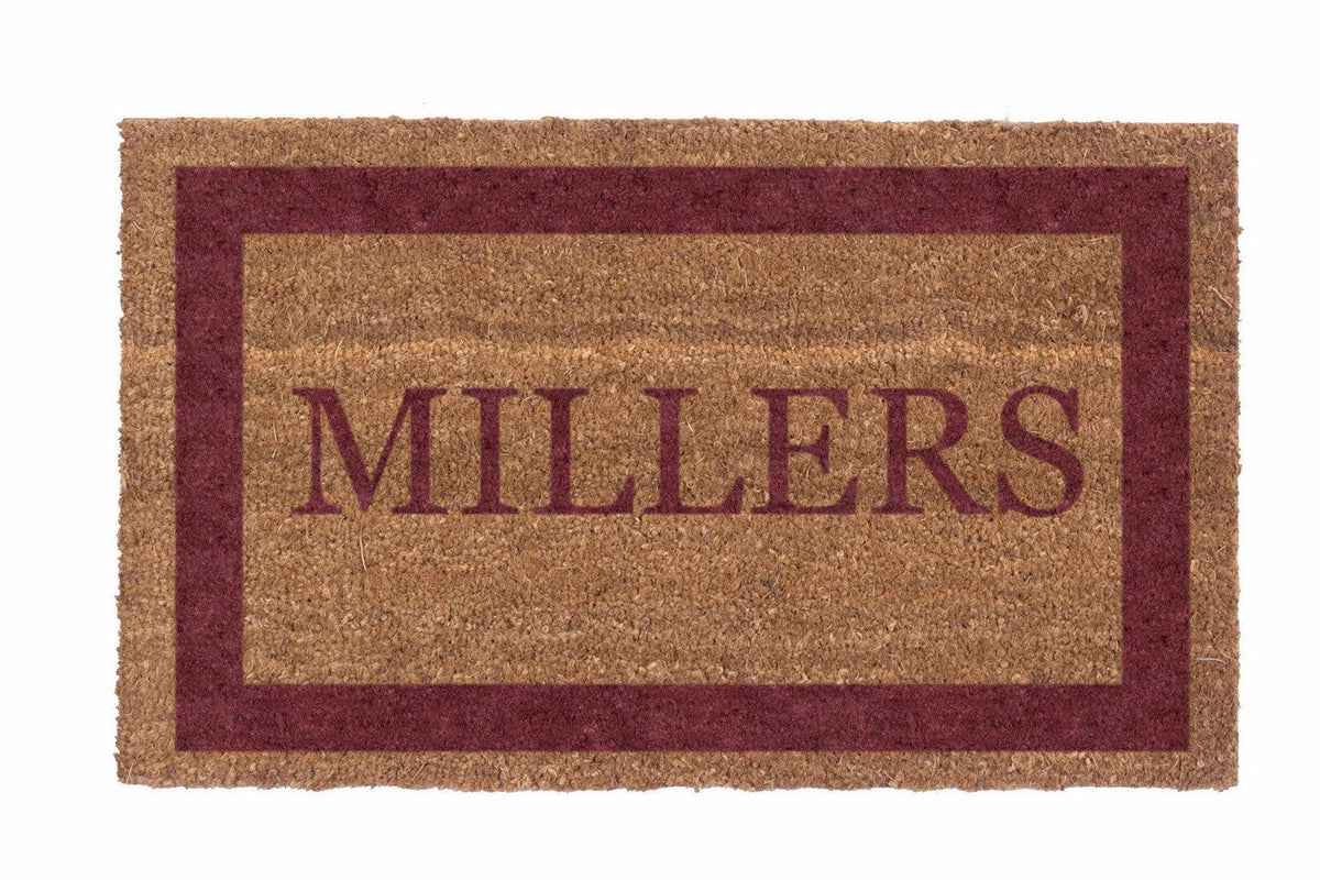 Single Border Personalized Doormats